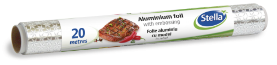 STELLA Folie Aluminiu 20 m Rola 22% Mai Groasa